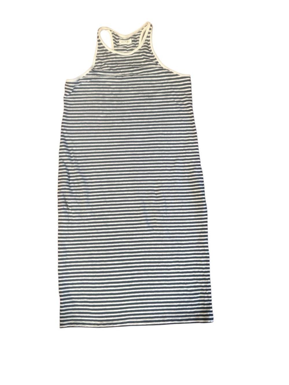 Lou & Grey Navy and White Striped Racerback Midi Dress